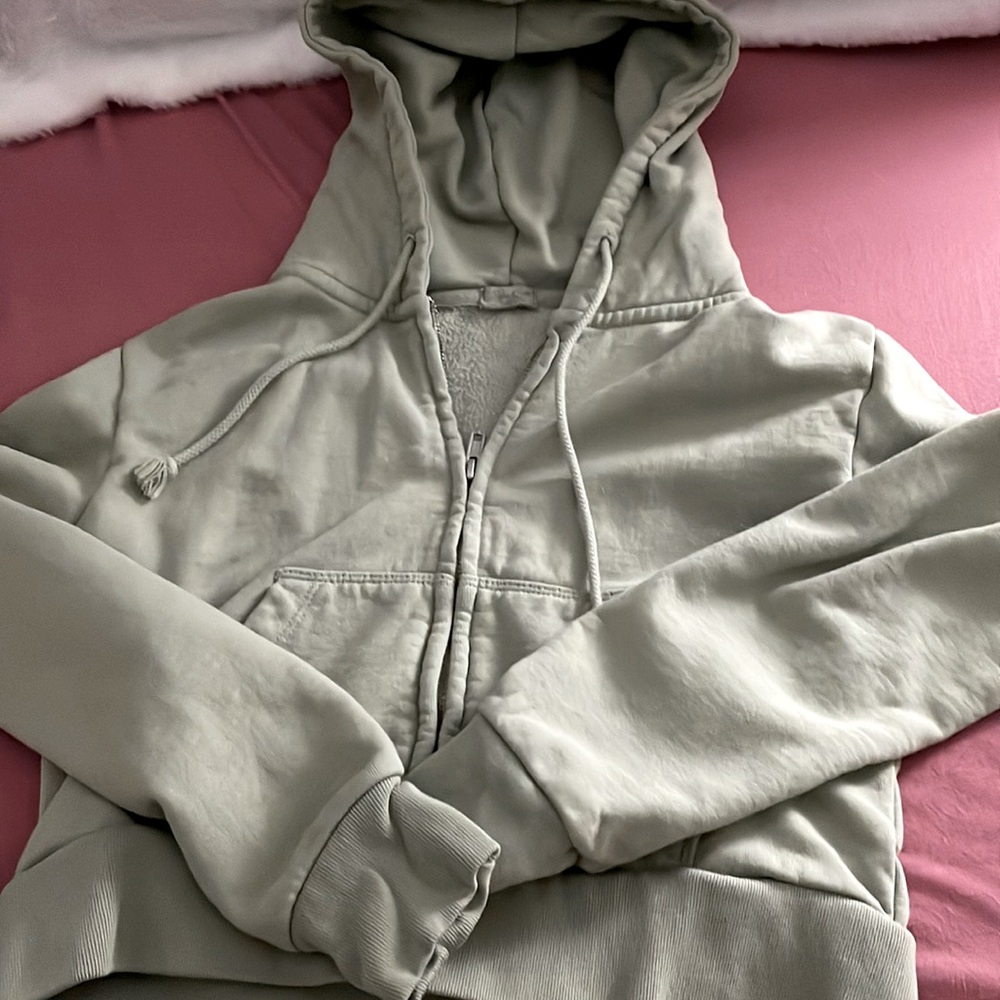 John Galt Pale Green Full Zip Hoodie Woman’s small